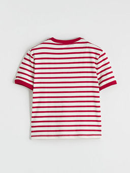 Bisiklet Yaka ?izgili Erkek ?ocuk Ti??rt