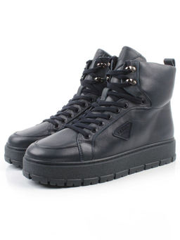 05-AW1002-2M DK. BLUE Ботинки зимние мужские (натуральная кожа, натуральный мех)