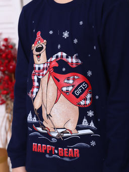 Костюм подростковый 12-110 (темно-синий) Лыжник