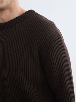 Bisiklet Yaka Erkek Triko Kazak