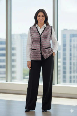 ЗЛАТА Жилет В 2367/бордовый