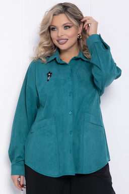 Рубашка Милолика (бирюзовая) Б15439-18М - Lt collection фото 2