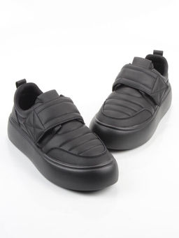 03-YH462-3 BLACK Полуботинки спортивные демисезонные женские (натуральная кожа)