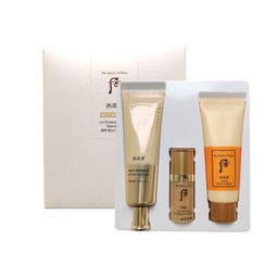 Крем солнцезащитный антивозрастной в наборе THE HISTORY OF WHOO Gongjinhyang Anti-Wrinkle UV Protective Cream Set, Anti-Wrinkle UV Protective Cream SPF50+/PA++++ 50 ml+Concentrate 8 ml+Foam Cleanser 40 ml