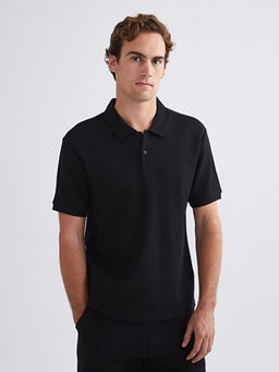 Polo Yaka K?sa Kollu Basic Erkek Ti??rt
