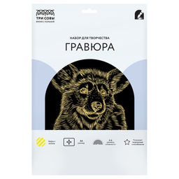 Гравюра с эффектом золота А4 "Корги" (GA4_48269, ТРИ СОВЫ)