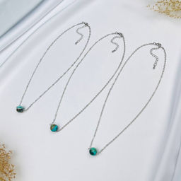 Кулон на цепочке из Хризоколлы 40 см +