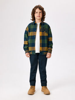 ACOOLA / Куртка детская для мальчиков Kepler синяя клетка  фото 2