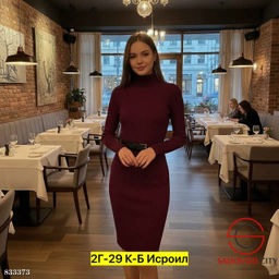 Платье женское с ремнем