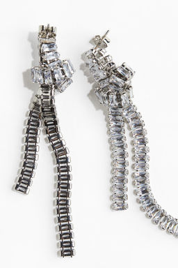 Pendientes largos con pedreria - H&m фото 3