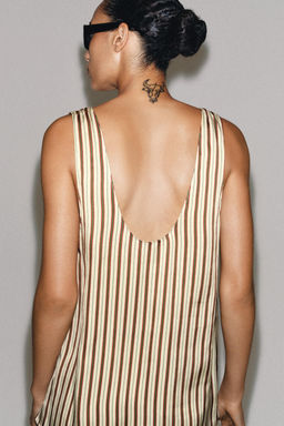 TOP TIRANTES RAYAS ZW COLLECTION / Crudo / Granate - Zara фото 8