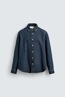 RELAXED FIT DENIM SHIRT - Zara фото 8