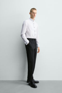 CAMISA SMOKING PU?O GEMELO / Blanco - Zara фото 4