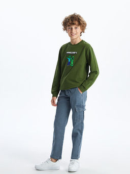 Beli Lastikli Regular Fit Erkek ?ocuk Jean Pantolon - Waikiki фото 5