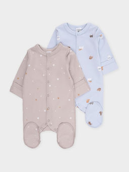 К 6541-2уп/лучшие друзья,красивые звездочки набор комбинезон (слип) яс