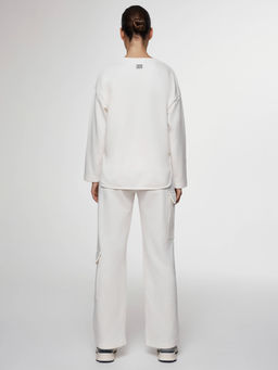 CONTE Брюки из футера с накладными карманами LBK 2584 off-white - Conte elegant фото 11