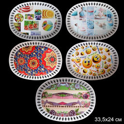 Поднос овальный 34 см / HX-20173425B-2 /уп 1/