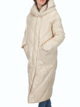 21-381 LT. BEIGE Пальто зимнее женское (200 гр. тинсулейт) - Fashion фото 3