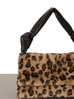 LACCOMA сумка P5220-белый леопард натуральная кожа полиэстер  фото 3