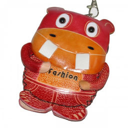 Кошелек кожаный "Бегемотик"