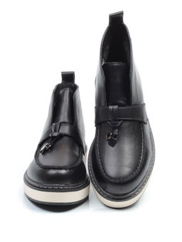 01-5172-1 BLACK Ботинки женские демисезонные (натуральная кожа, байка) - Фабричный китай фото 14