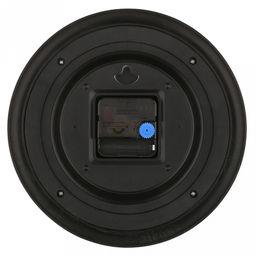 Часы настенные "Вензель" д19-22,5см, h4см, мягкий ход, циферблат белый/бежевый; цифры арабские, черный; корпус пластик, черный, полоски медного цвета; в коробке (Китай)