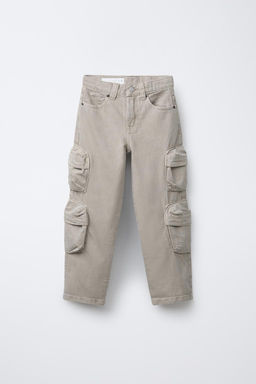 WIDE-LEG MULTICARGO TROUSERS - Zara фото 6