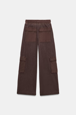 PANTAL?N CARGO EFECTO LAVADO / Marr?n - Zara фото 6