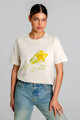 Арт. 31165 Футболка женская  44-52 (5 шт) Цвет:светло-молочныйй