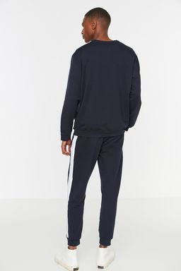 TRENDYOL MAN Lacivert Yanlar? Seritli Orme Pijama Tak?m? THMAW21PT0828 - Trendyolmilla фото 13