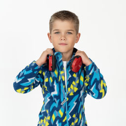 Комбинезон детский синий абстракция