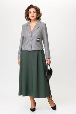 Костюм Aira Style 2417А Серо-зеленый