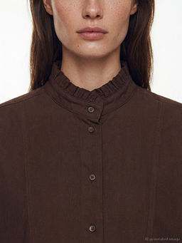 Hakim Yaka Poplin Kad?n G?mlek Tunik