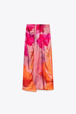 FLORAL PRINTED KNOTTED SARONG - Zara фото 2