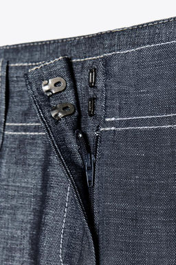 CONTRAST TOPSTITCHING TROUSERS - Zara фото 6