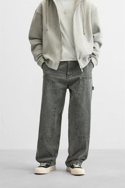 FADED CARPENTER POCKET TROUSERS - Zara фото 2