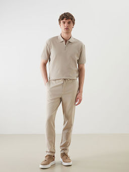 Polo Yaka K?sa Kollu Erkek Dokulu Ti??rt