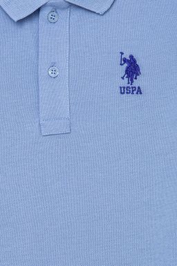 Темно-синяя футболка с воротником поло для мальчиков - U.s. polo assn фото 3