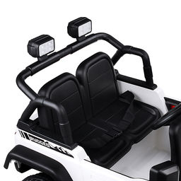 Электромобиль детский "Городской внедорожник" (цвет белый)