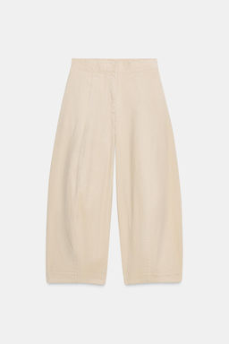 ZW COLLECTION BARREL CORDUROY TROUSERS - Zara фото 4
