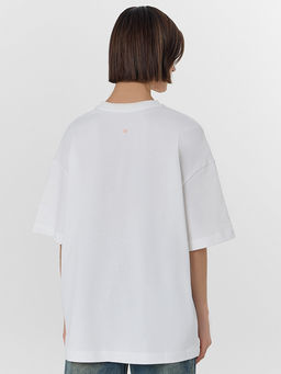Футболка женская оверсайз белая
