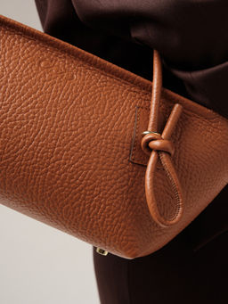 Кожаная сумка Linda DBR 31340 коричневый камень  фото 8