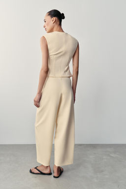 CHALECO INTERLOCK BOTONES / Amarillo - Zara фото 4