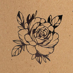 Коробка подарочная шляпная из крафта, упаковка, «Цветок», 15×15×15 см