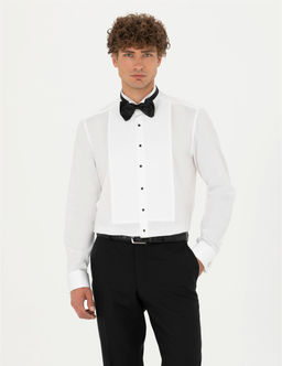 Beyaz Slim Fit Smokin G_mlek - Pierre cardin фото 3