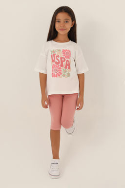 Кремовый пижамный комплект для девочки - U.s. polo assn фото 6
