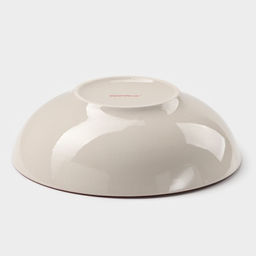 Тарелка керамическая глубокая Доляна Морской мир, 540 мл, d=18 см, цвет бордовый  фото 3