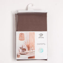 Скатерть Этель Elegance, 150×220 +/-3 см, цвет кофейный, пл. 192 г/м², хл с ВГМО
