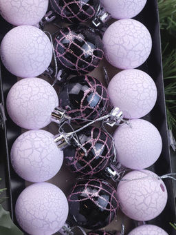 Елочные Шары розовые 18 шт - Family фото 3