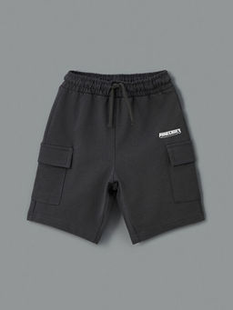 Beli Lastikli Minecraft Bask?l? Erkek ?ocuk Kargo ?ort